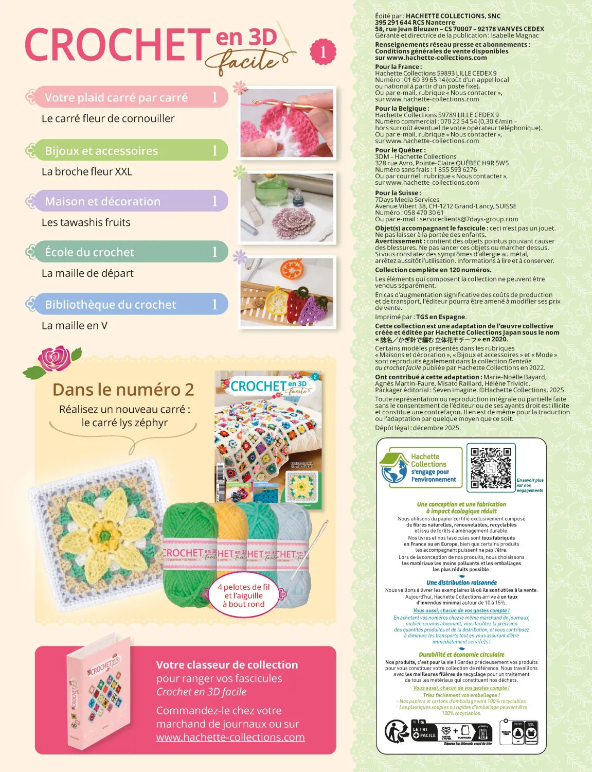 Le fascicule Crochet en 3D facile