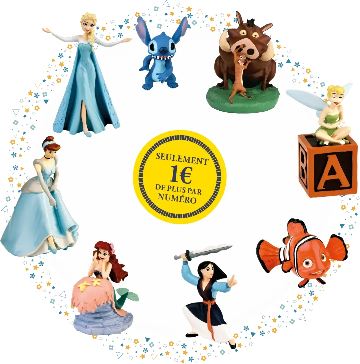 8 figurines Disney exclusives en offre premium pour 1€ de plus par numéro
